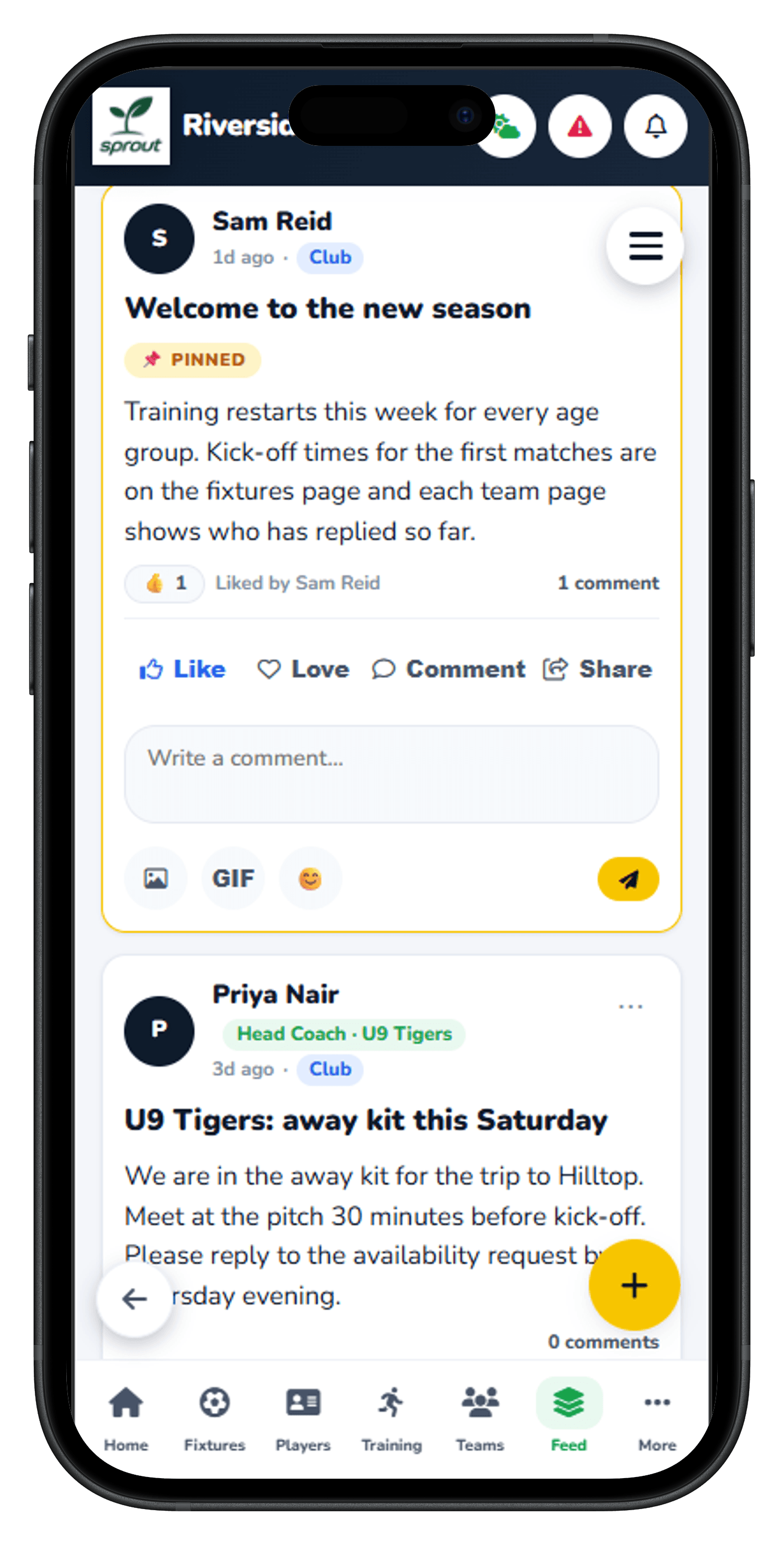 Connect your club with social news, events and celebrations